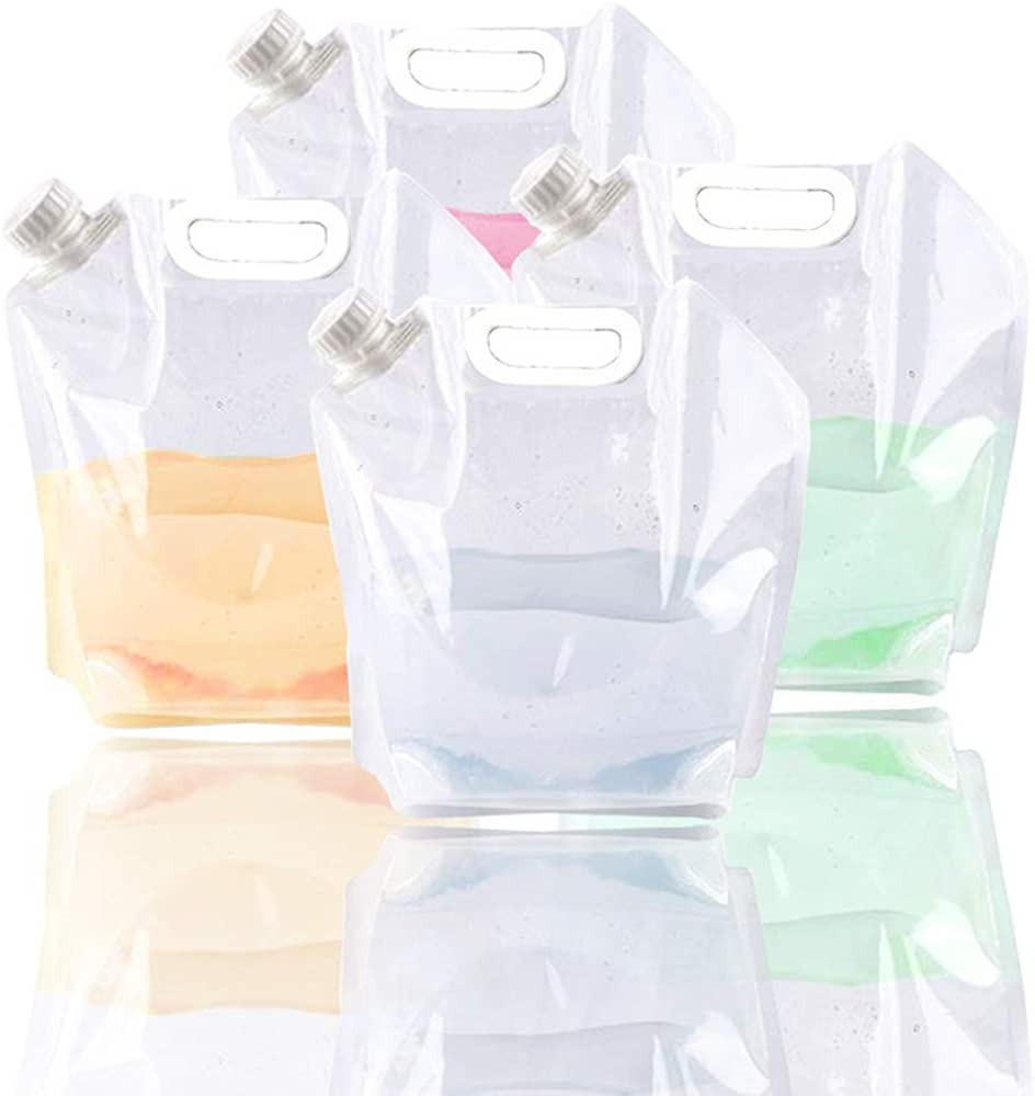 SUPANT Collapsible Emergency Water Jug Container Bag, Freezable, BPA Free Plastic Water Carrier T... | Amazon (US)