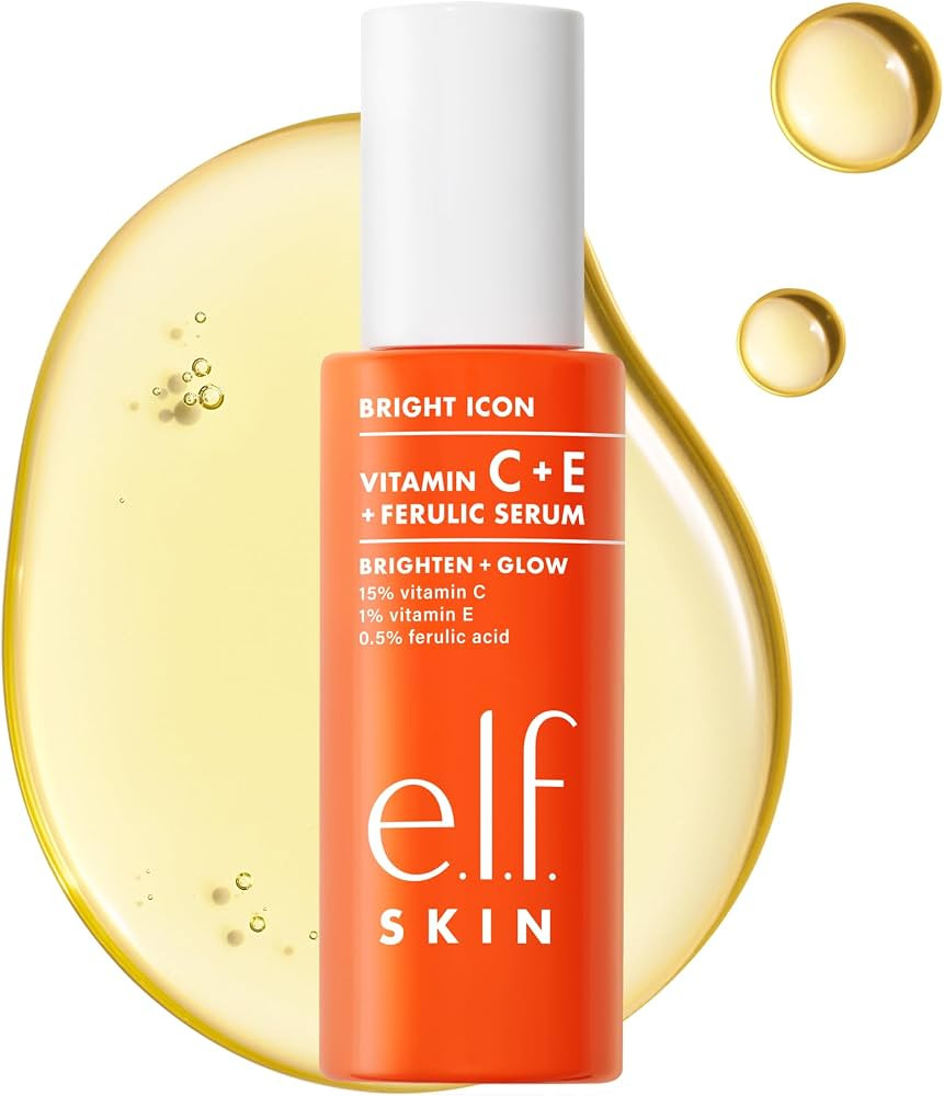 e.l.f. SKIN Bright Icon Vitamin C + E + Ferulic Face Serum, Brightening & Soothing with 15% Vitam... | Amazon (US)