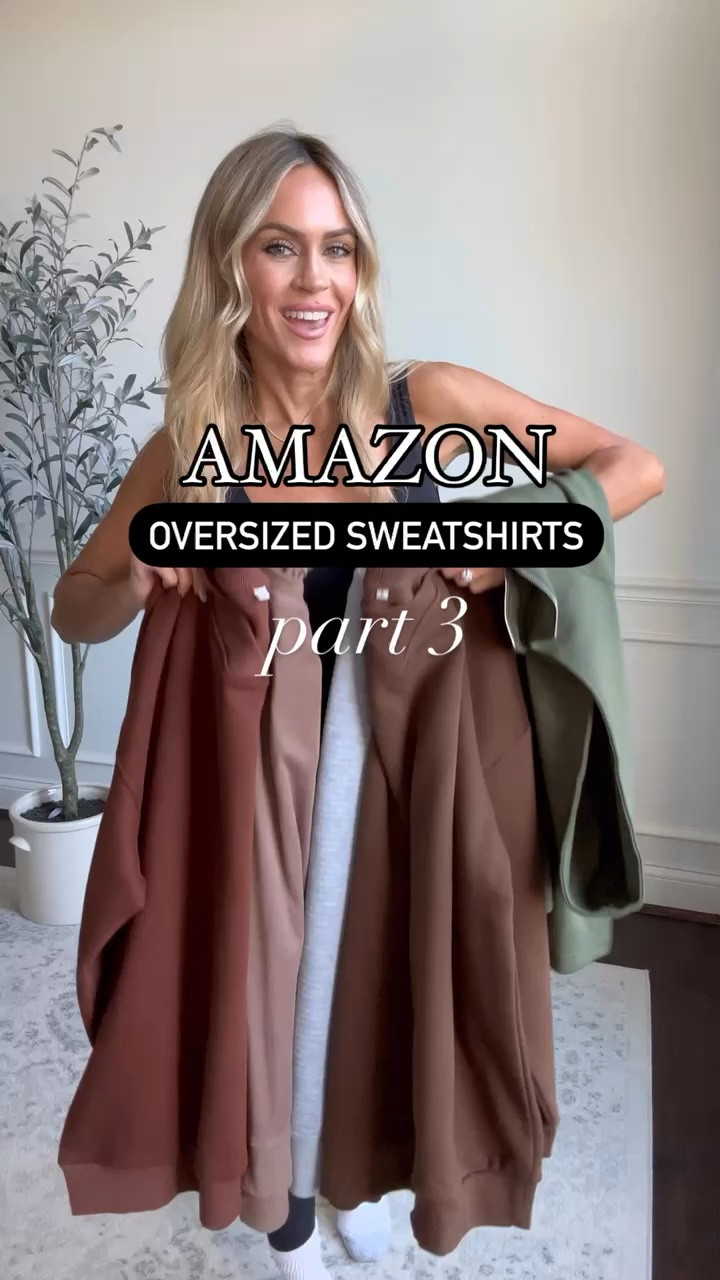 Amazon oversized sweatshirts for fall! Wearing size small in each!
Perfect to pair with leggings



#LTKFindsUnder50 #LTKOver40 #LTKStyleTip