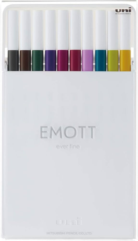 Emott Fineliner Pen Set #3, 10-Colors | Amazon (US)
