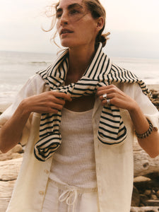 Crosshatch Linen Camp Shirt | Buck Mason