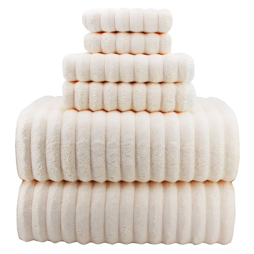 YTYC 39x78 Inches Oversized Bath Sheets Towels Set of 6 Large Towels for Bathroom Luxry Plush Sup... | Amazon (US)