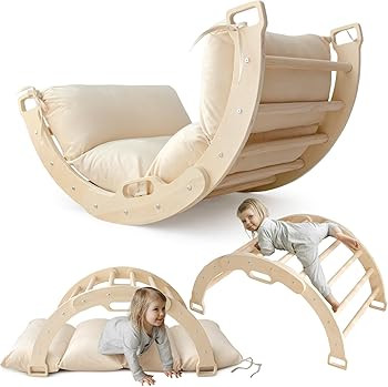 Arch Rocker Arch with Cushion - Wooden Climber Montessori Climbing Arch for Kids, Pillow for Arch... | Amazon (US)