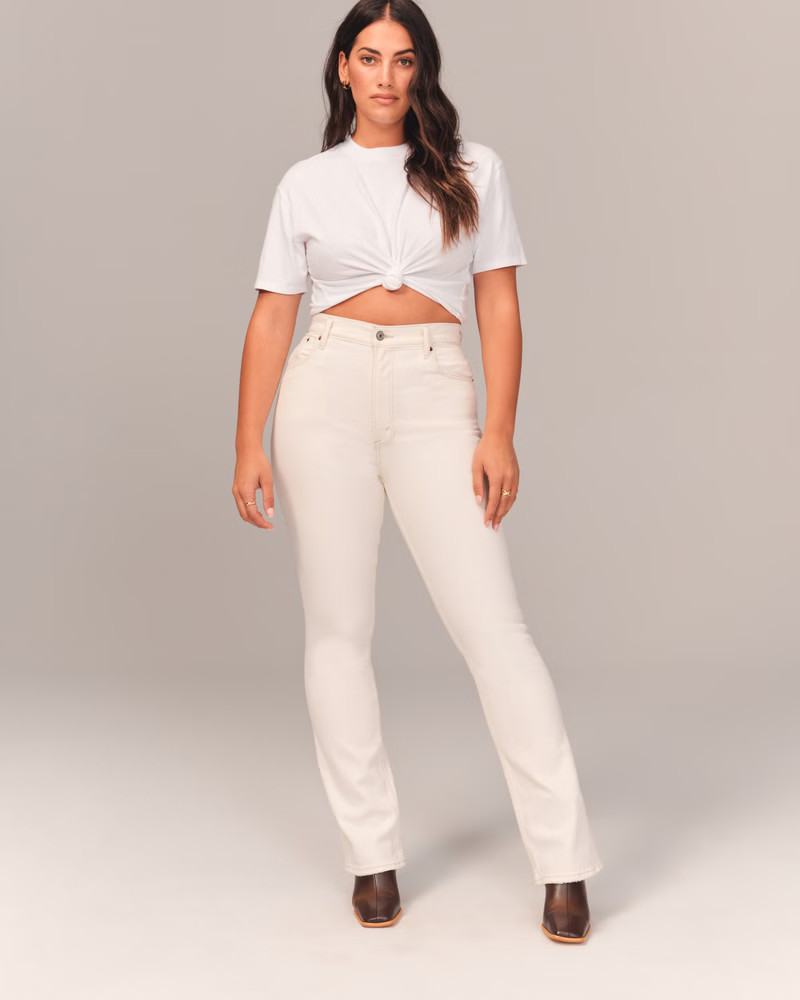 Curve Love Ultra High Rise Vintage Flare Jean | Abercrombie & Fitch (US)