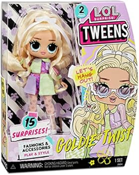LOL Surprise Tweens Series 2 Fashion Doll Goldie Twist with 15 Surprises Including Pink Outfit and A | Amazon (US)