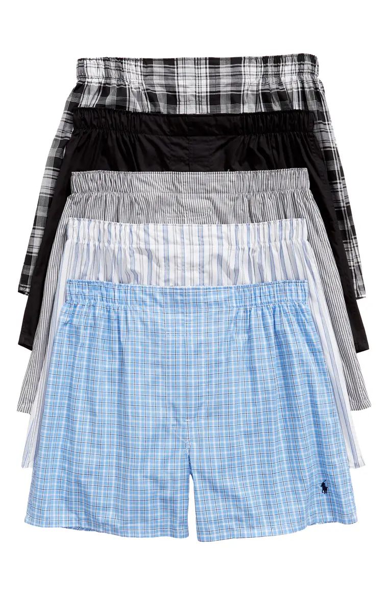 5-Pack Assorted Cotton Boxers | Nordstrom