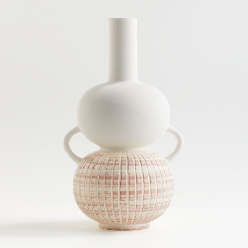 Lloma Gourd Vase with Handles | Crate and Barrel | Crate & Barrel