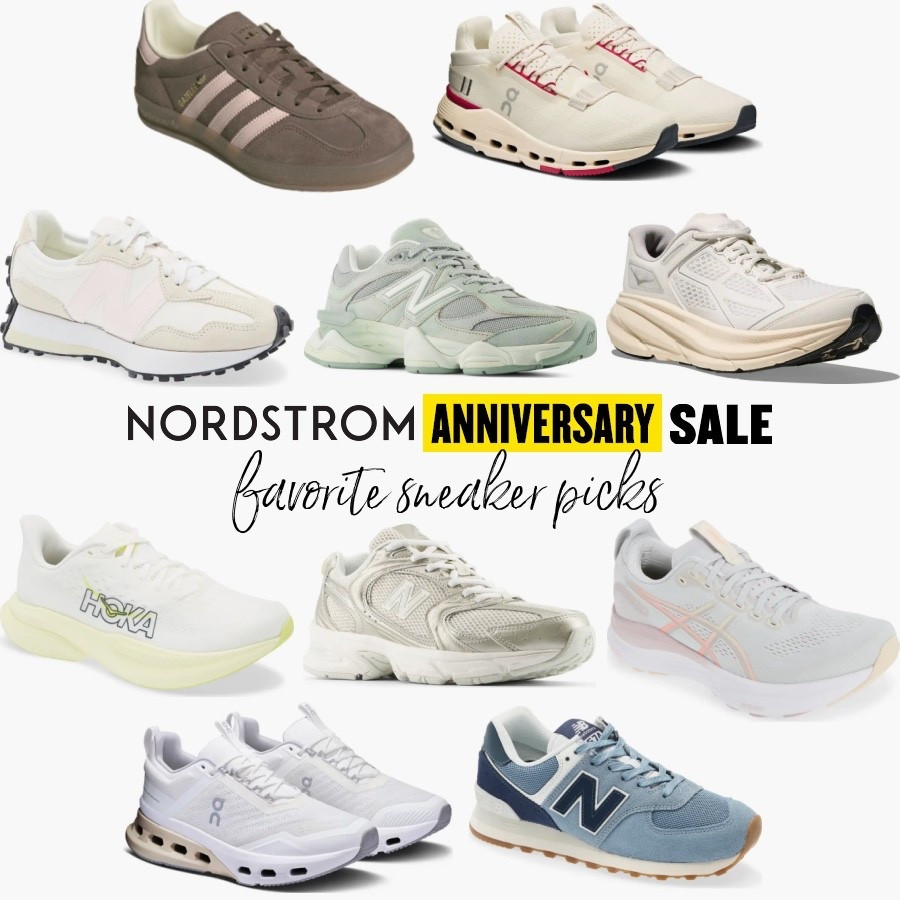 Favorite sneakers on sale in the Nordstrom Anniversary Sale! 
Athletic shoes 
Athleisure 
Nike
On cloud 
Hoka
New balance 
Adidas 
#NSale

#LTKSeasonal #LTKSaleAlert