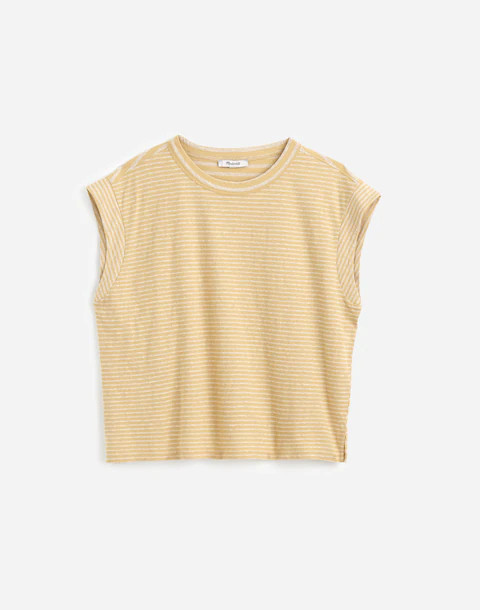 Boxy Muscle Tee in Stripe | Madewell | Madewell