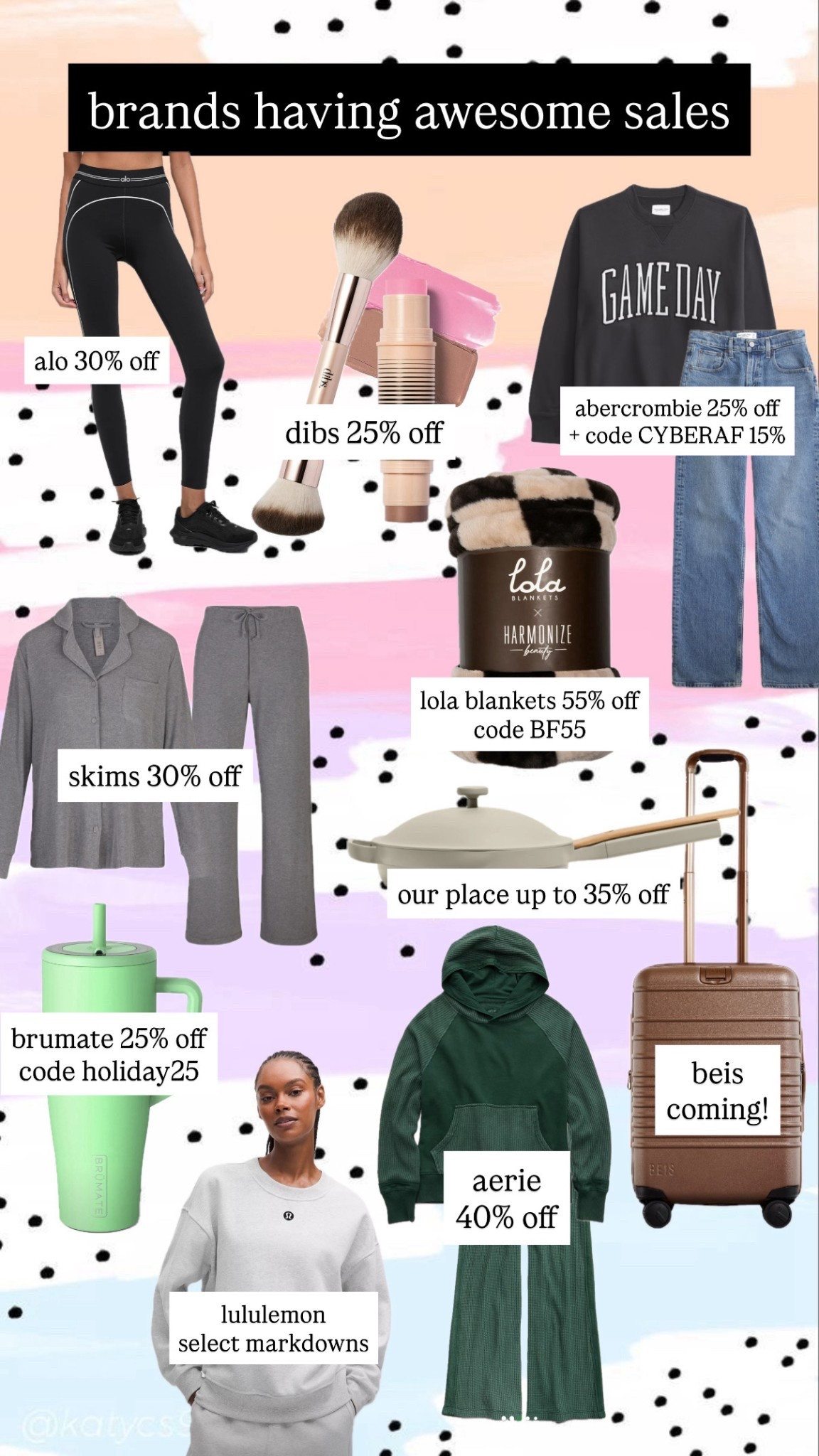 brands having awesome sales!!! whether it’s a gift for someone on your list or yourself 🤭 the sales are so good  

#LTKGiftGuide #LTKCyberWeek