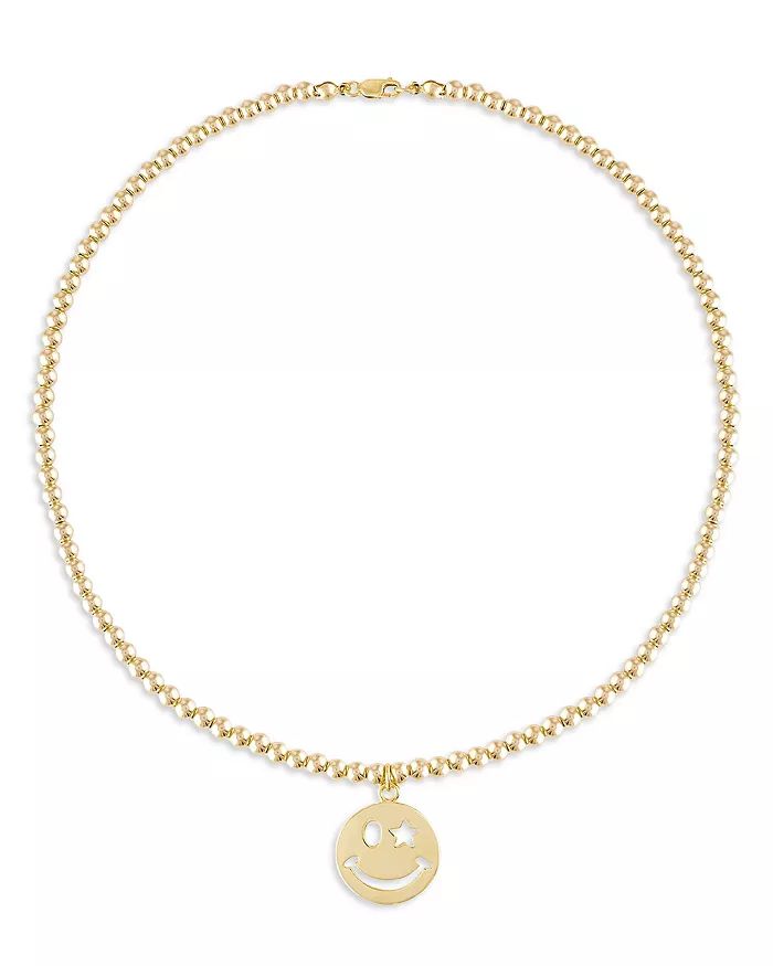 Alexa Leigh Happiness Smiley Face Stretch Pendant Necklace with 4mm Beads, 20" Back to results - ... | Bloomingdale's (US)