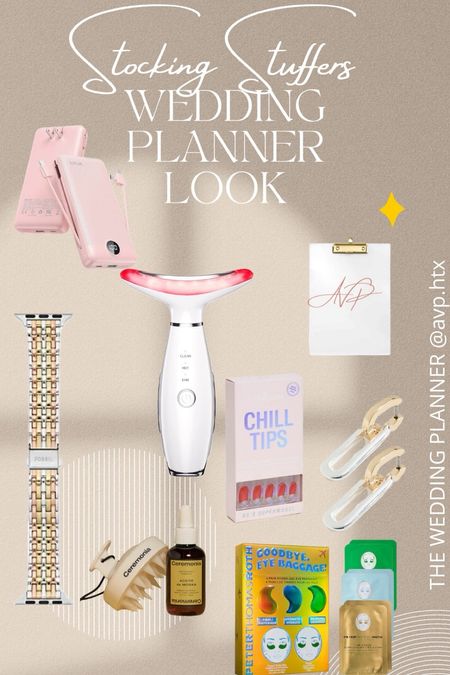 Stocking wonders await! 🎄🎁 Power up with a portable charger, dazzle with elegant earrings, switch styles with chic watch bands, and glam up with must-have makeup & hair products. Don’t forget skin care essentials for that holiday glow. Find all these little luxuries on LTK, curated by ‘The Wedding Planner.’ #LTKholiday #StockingStuffers

#LTKHoliday #LTKGiftGuide #LTKbeauty