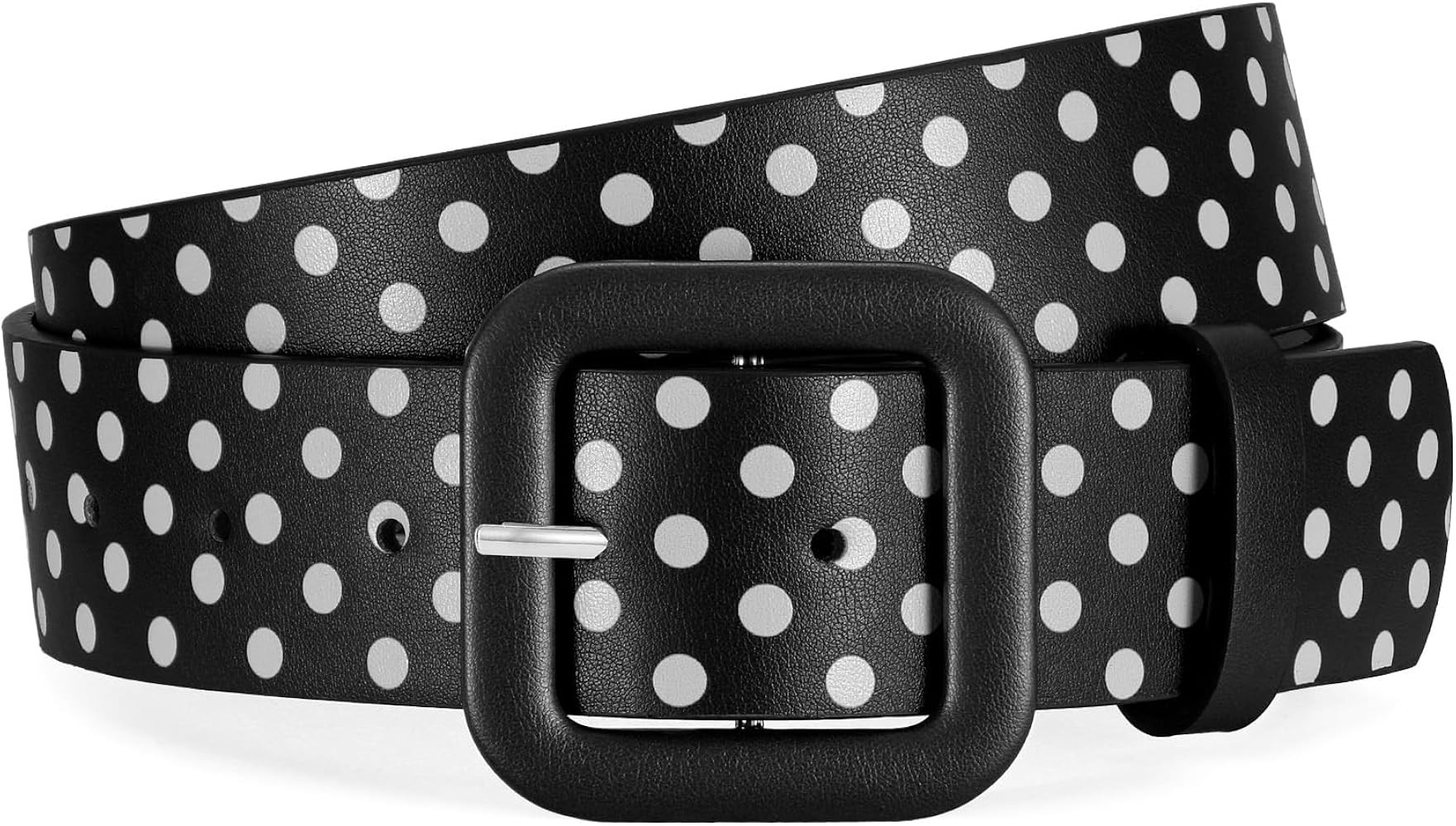 WHIPPY Women Leather Belt Candy Color Fashion Square Buckle Belt Ladies Belt for Jeans Pants Dres... | Amazon (US)