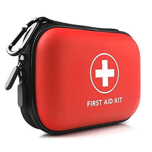 Mini First Aid Kit, 100 Pieces Water-Resistant Hard Shell Small Case - Perfect for Travel, Outdoo... | Amazon (US)