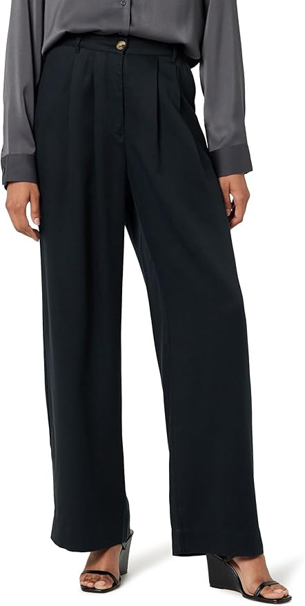 The Drop Women's Amalia Relaxed Pleated Trousers | Amazon (US)