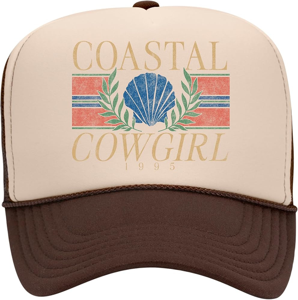 Coastal Cowgirl Trucker Hat | Beach Cowboy Cute Summer Western Country Vintage | Premium Foam Tru... | Amazon (US)
