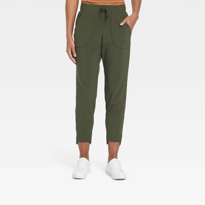 Women's Tapered Stretch Woven Pants - All in Motion™ | Target