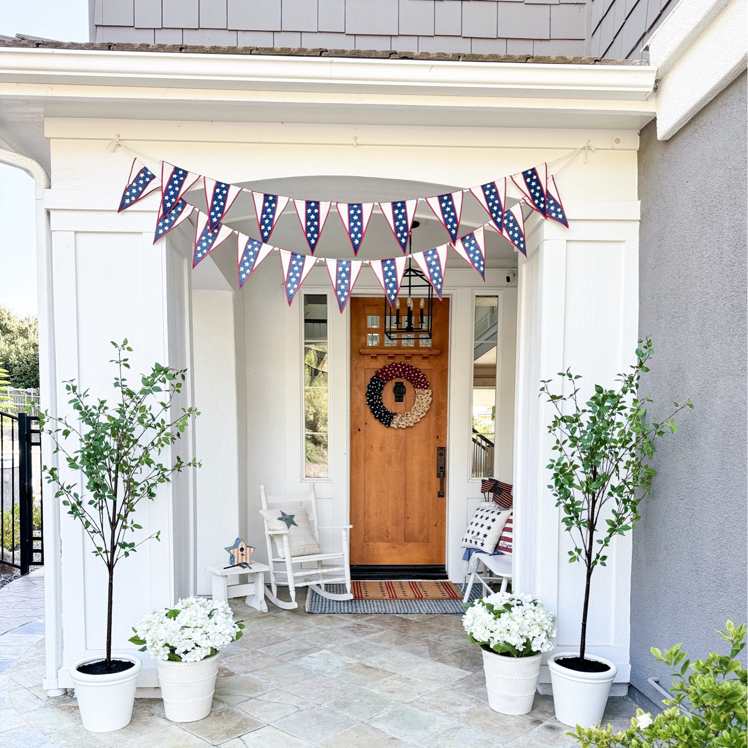 Patriotic front porch 

#LTKSeasonal #LTKFindsUnder100 #LTKOver40