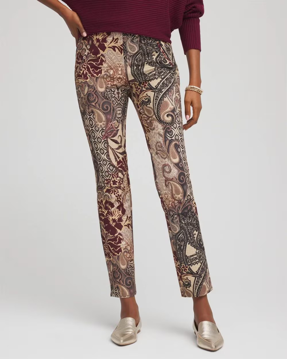 Artisan Patchwork Juliet Slim Ankle Pants | Chico's