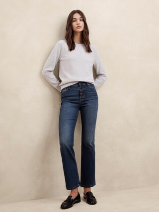 High-Rise Bootcut Cropped Jean | Banana Republic Factory