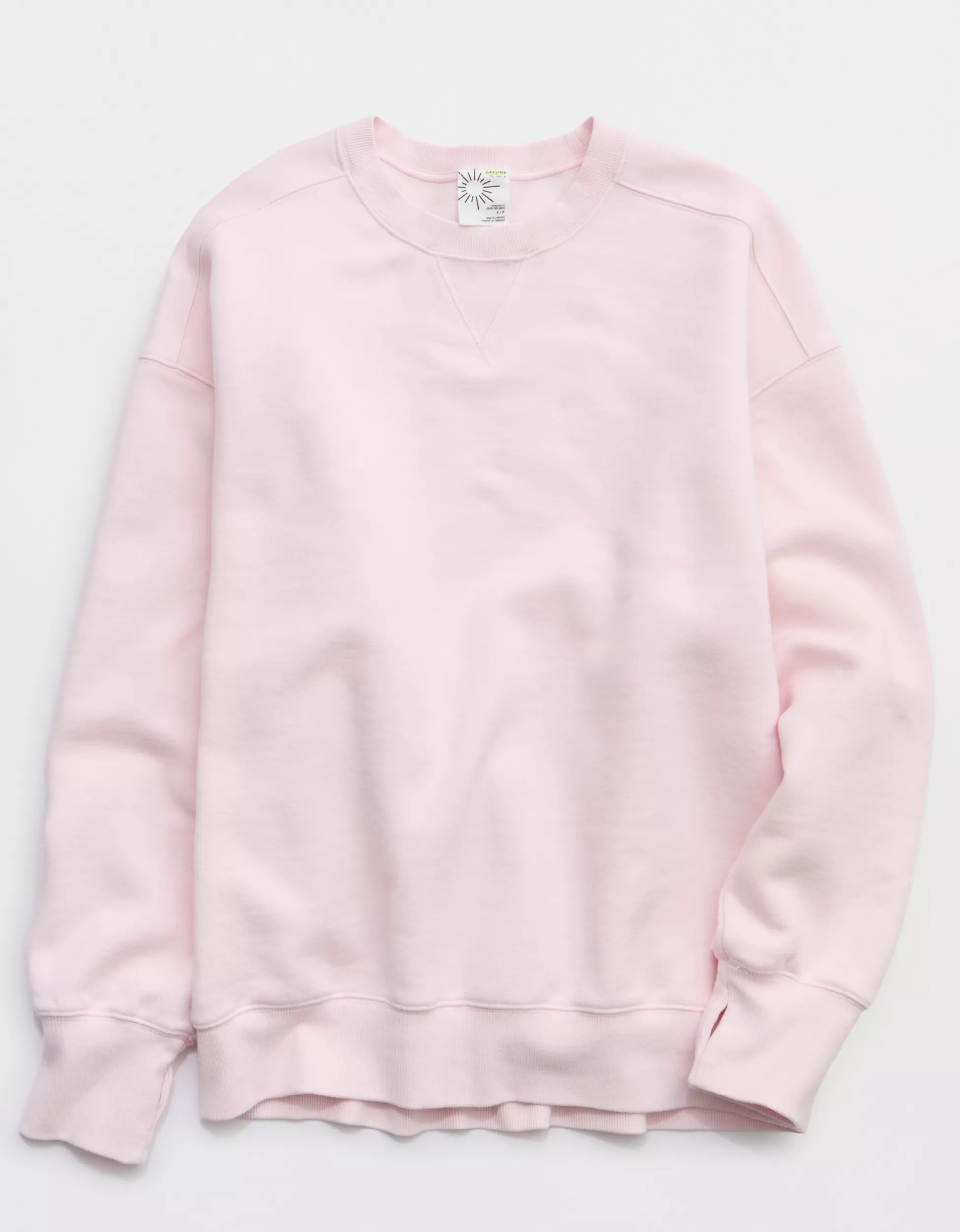 OFFLINE By Aerie Cloud Fleece Oversized Crewneck Sweatshirt | Aerie