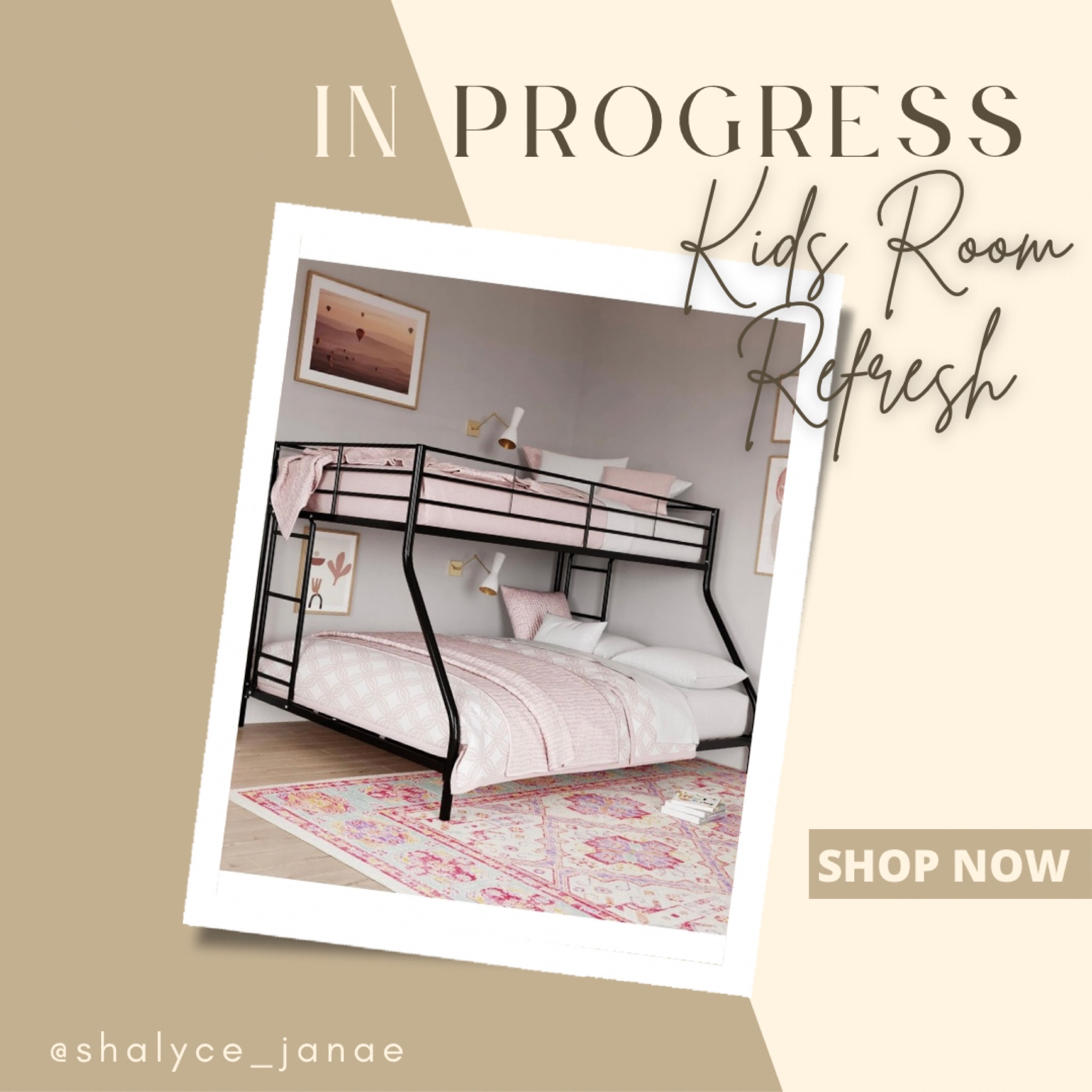 Started the kids room refresh with this  little kid friendly bunk bed! It is short and low to the ground which is perfect!

#LTKHome #LTKBacktoSchool #LTKKids