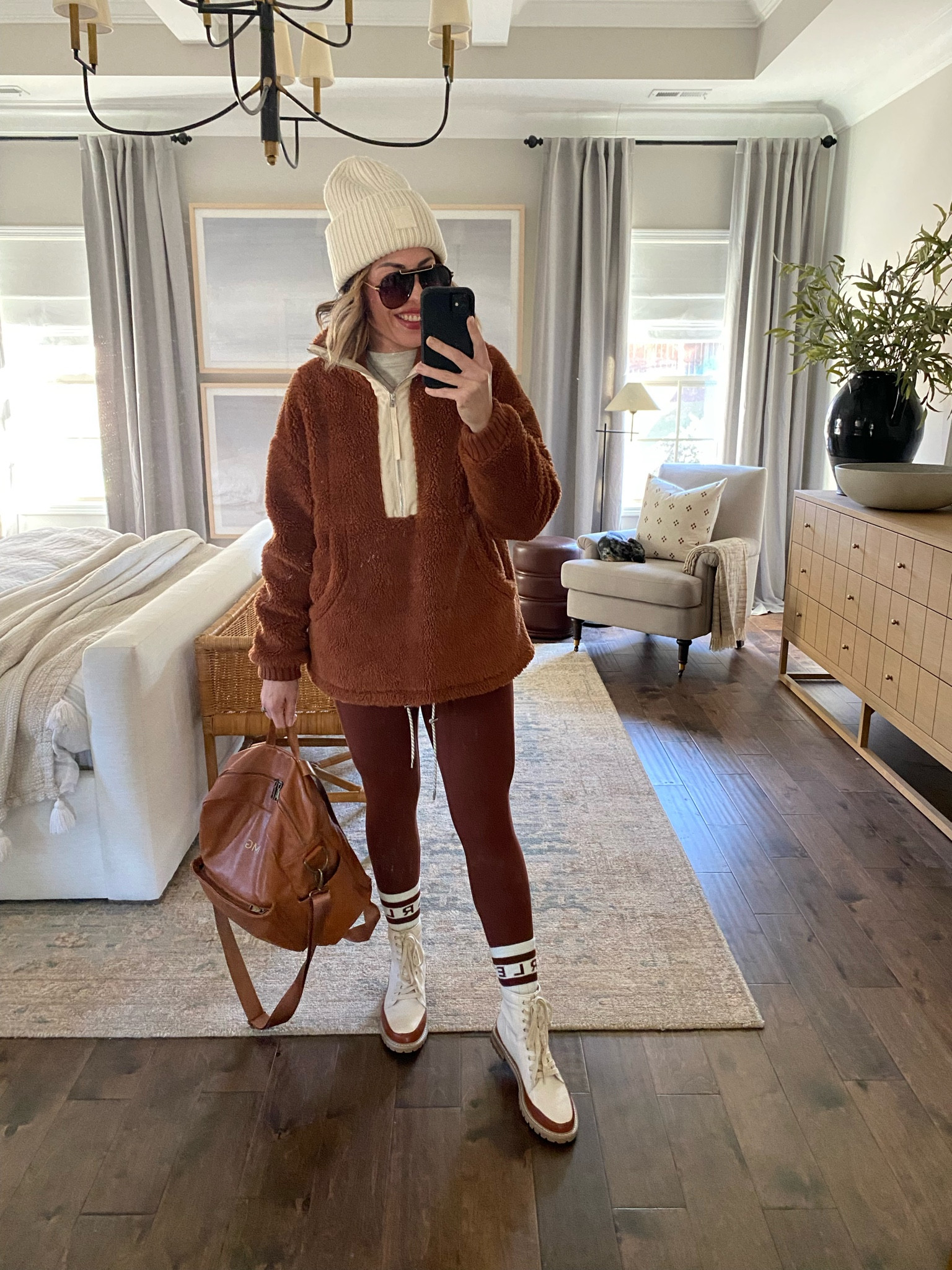 Field trip day to the pumpkin patch outfit in Varley
.
.
.
Varley Sherpa, varley outfit, brown Sherpa outfit, oversized Sherpa, varley beanie, Varley socks 

#LTKStyleTip #LTKSaleAlert #LTKActive