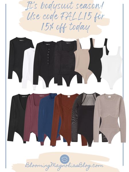 It’s bodysuit season! Wear them with anything: jeans, trousers, skirts, and even dresses. Save 15% on these today with code FALL15! 

#LTKstyletip #LTKsalealert #LTKSeasonal