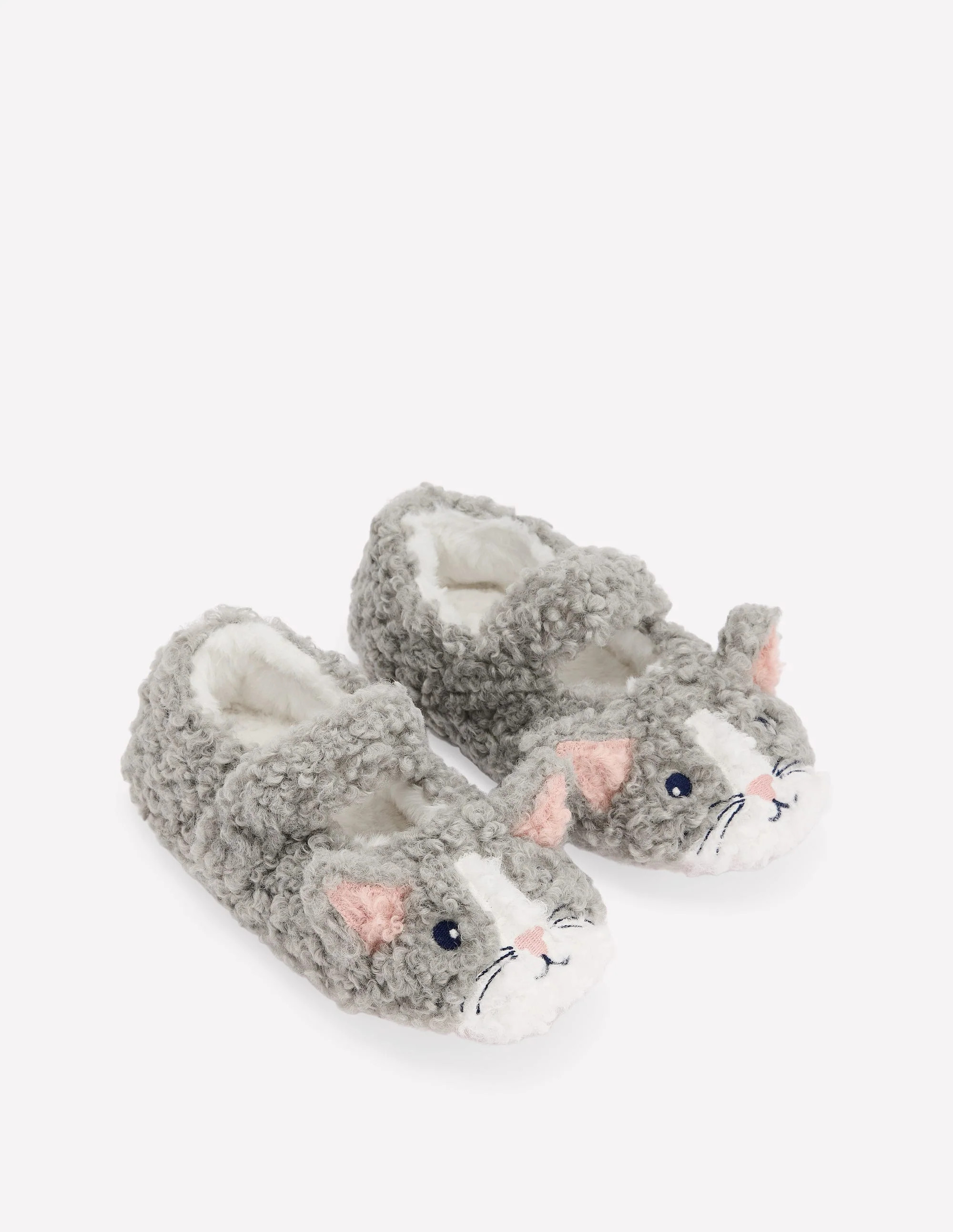 Mary Jane Slippers-Grey Cat | Boden (US)