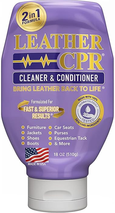 Leather CPR Cleaner & Conditioner 18oz - Cleans, Conditions, Restores & Protects Leather Furnitur... | Amazon (US)