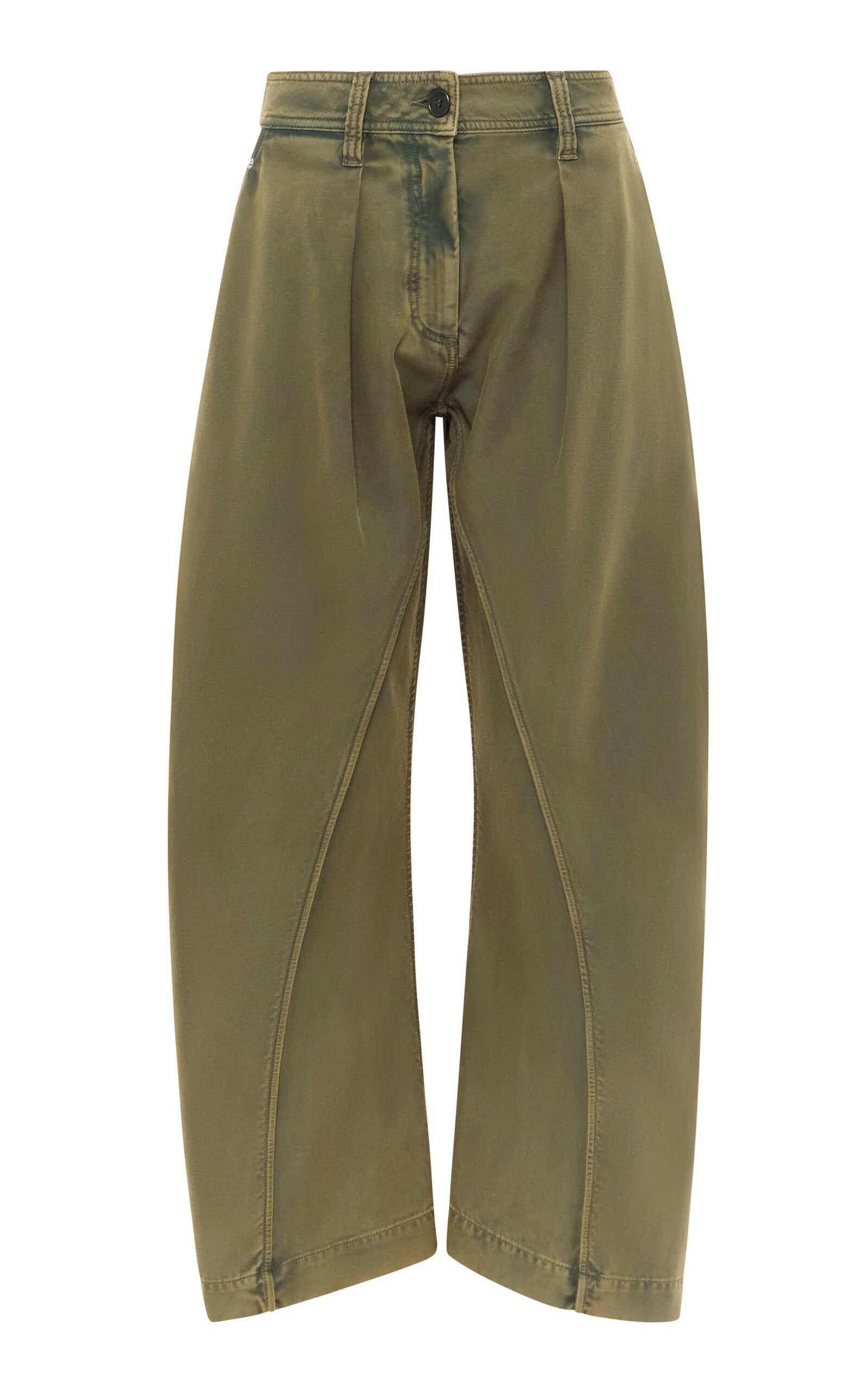 JW Anderson - Twisted Seam Cotton Trousers - Green - 30 - Moda Operandi | Moda Operandi (Global)