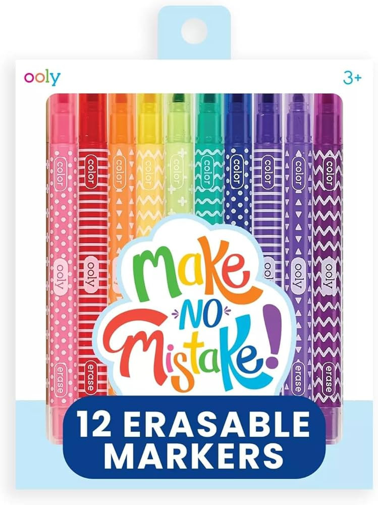 Ooly Make No Mistake Erasable Markers, Easter Activities for Kids, Stress and Mess Free Marker Pa... | Amazon (US)