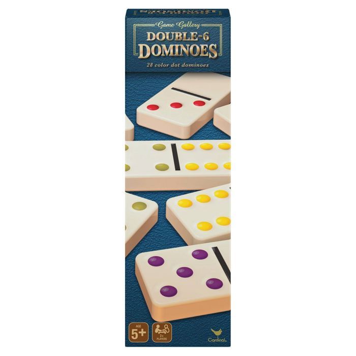 Game Gallery Double 6 Color Dot Dominoes | Target