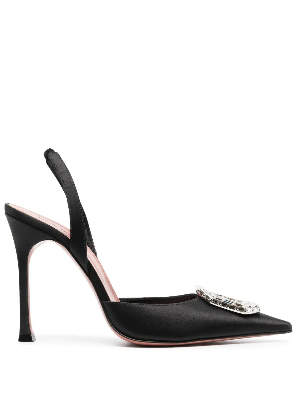 Amina Muaddi Camelia 105mm Slingback Pumps - Farfetch | Farfetch Global