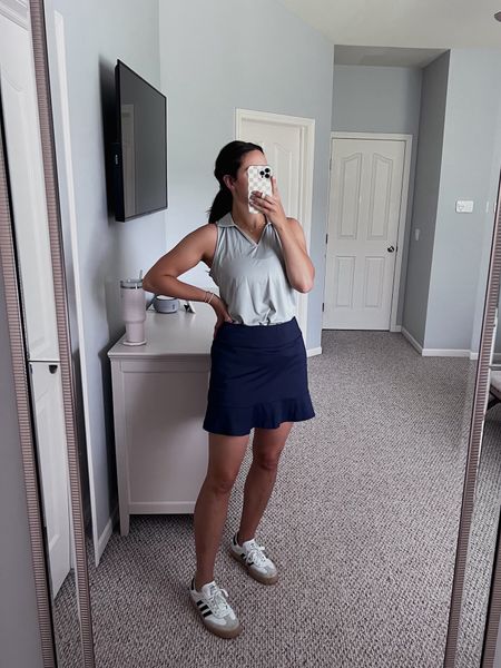 Golf outfit from Amazon! Lululemon look for less! 

#ad : This skirt was gifted to me by @viodiaoutdoor and I love it! 

#LTKActive #LTKFitness #LTKStyleTip