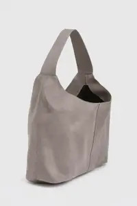 Faux Suede Slouchy Tote Bag | boohoo (US & Canada)