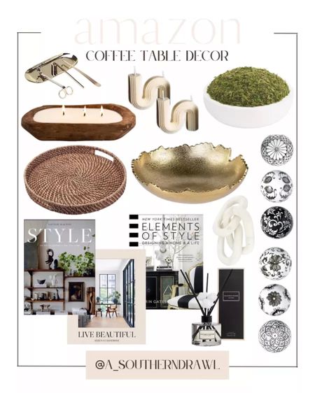 Coffee table - home decor - coffee table decor - coffee table books - decor books - decorative balls - moss bowl - candle dough bowl - fun candles

#LTKunder100 #LTKhome #LTKstyletip