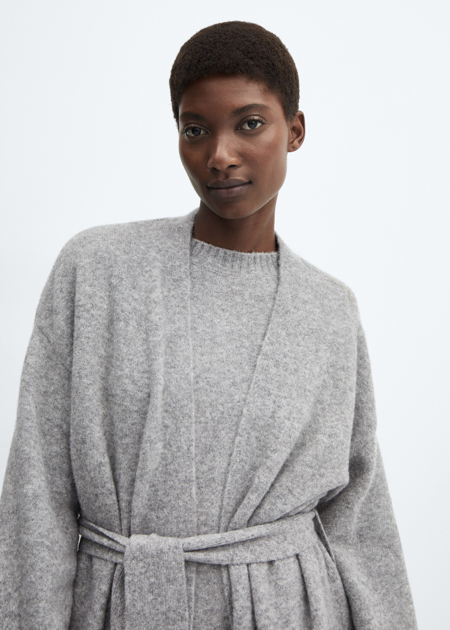 Oversized knitted cardigan - Women | MANGO United Kingdom | MANGO (UK)