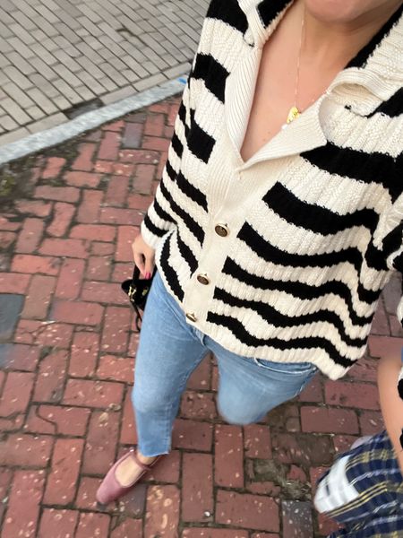 The chicest cardigan to throw on a pair of jeans and flats to head out in. I love wearing cardigans alone with no tank tops, I just like the ease of it that way. 

#LTKstyletip #LTKfindsunder100