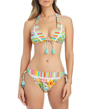 Bleu Rod Beattie Cio Capri Tall Triangle Swim Top & Tie Side Hipster Swim Bottom | Dillard's | Dillard's