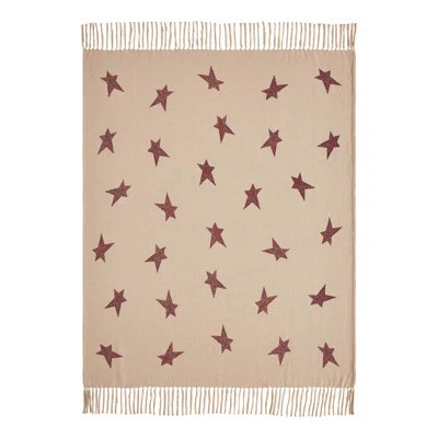 Primitive Holiday Decor Star Woven Cotton Throw | Wayfair North America