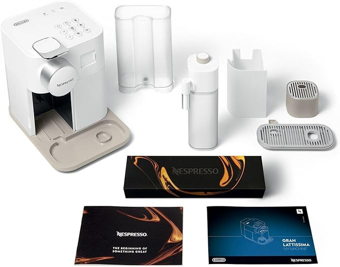Nespresso Gran Lattissima Original Espresso Machine with Milk Frother by De'Longhi, Fresh White | Amazon (US)