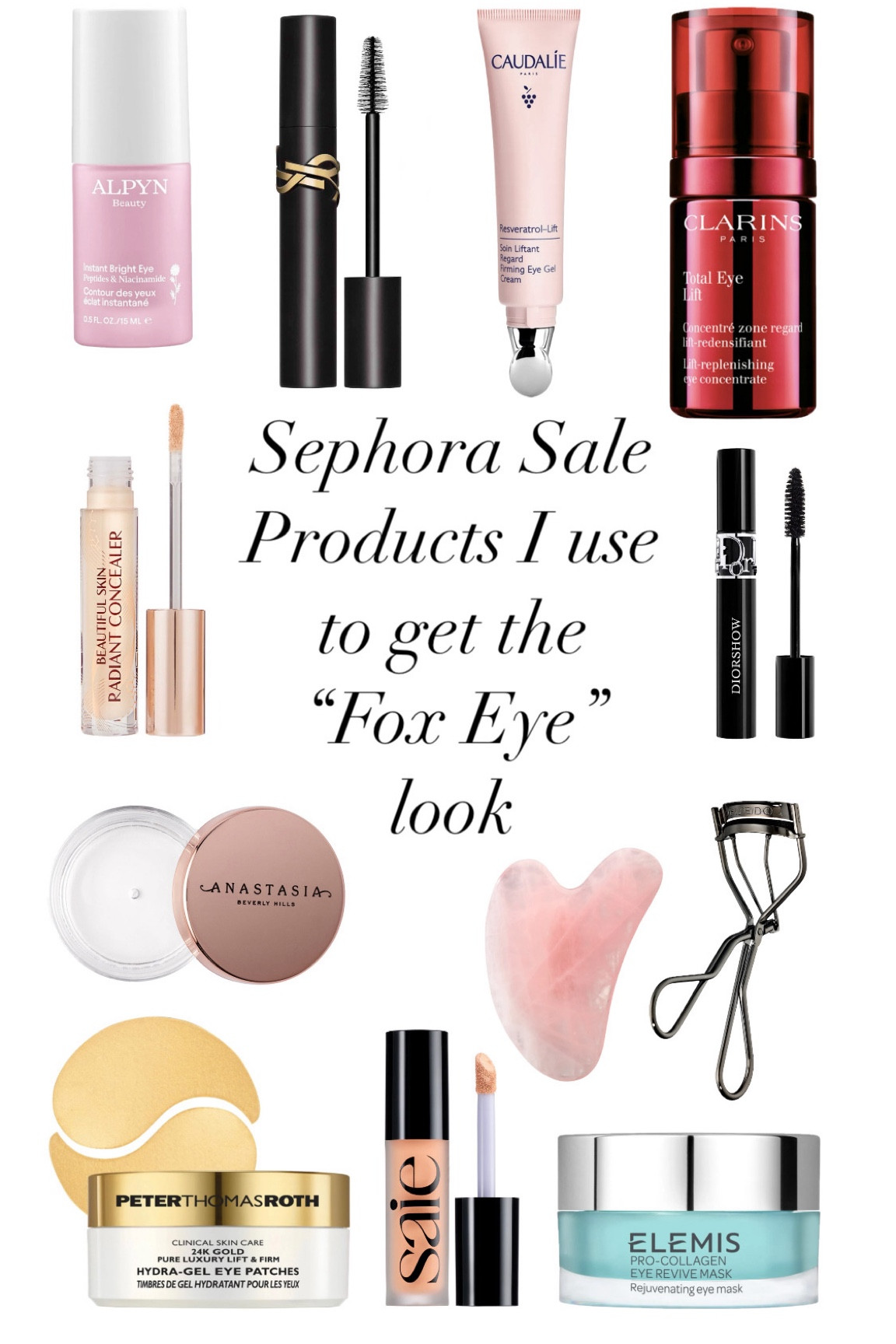 My go-to products from Sephora that I use to get a natural “fox eye” look. I always start with my gua sha facial lifting tool around the eye area, cheekbones and temples. 

Sephora sale, lifted eyes, beauty routine, eye makeup 

#LTKBeauty #LTKSaleAlert #LTKFindsUnder50