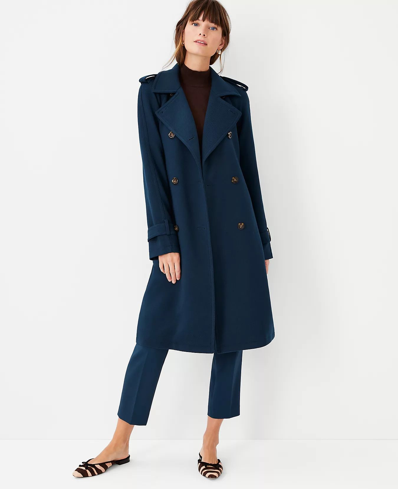Petite Twill Trench Coat | Ann Taylor (US)