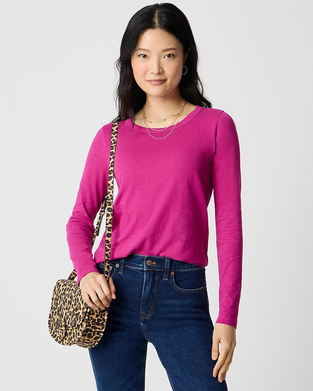 Long-sleeve girlfriend tee | J.Crew Factory