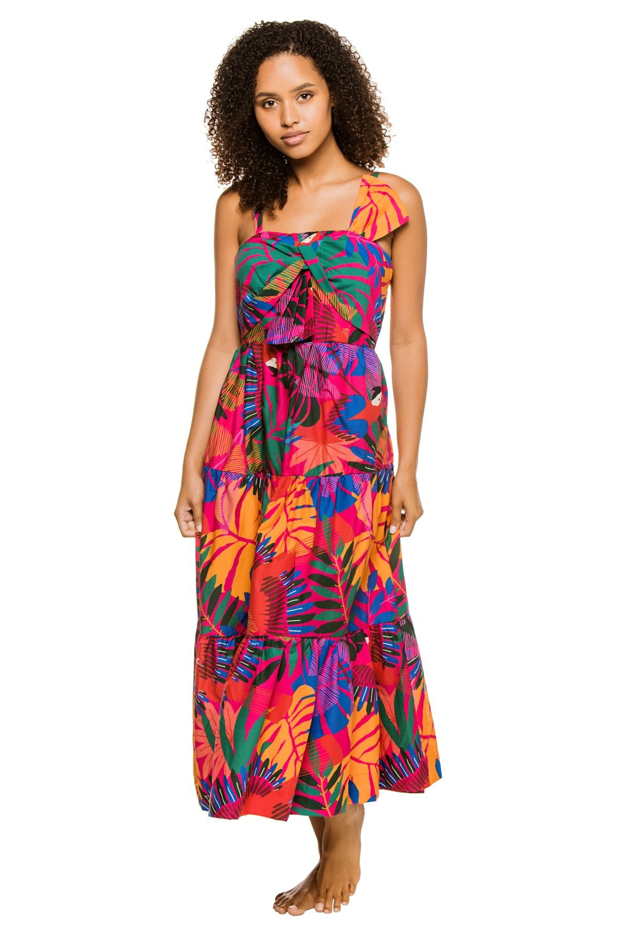 Macaw Bow Top Midi-Dress | Everything But Water