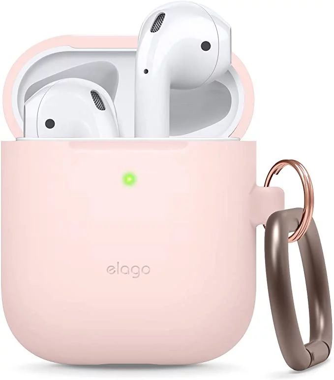 elago Silicone Case with Keychain Designed for Apple AirPods Case, Front LED Visible [ Lovely Pin... | Walmart (US)