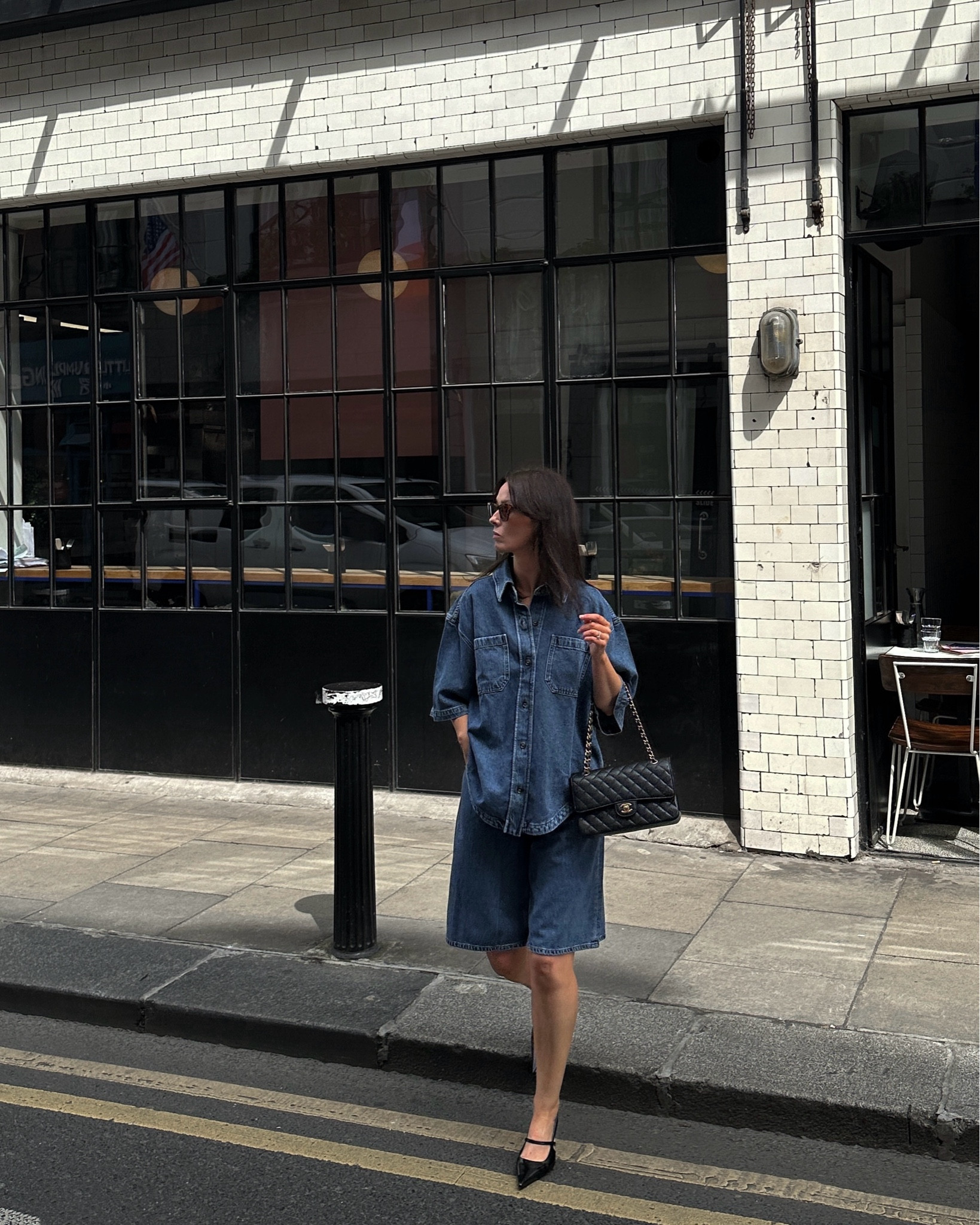 We love a double denim moment 

Denim shirt, denim shorts, jorts, shirt and shorts set, short sleeve short, women fashion, fashion inspo, what to wear, Summer outfit inspo, black shoes, kitten heels, black bag, chanel classic flap



#LTKeurope #LTKstyletip #LTKsummer