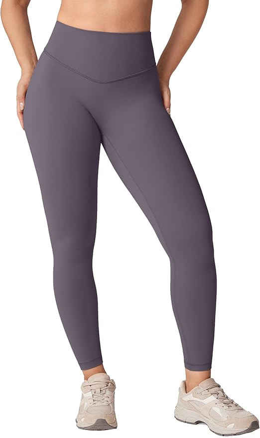Hugcurve No Front Seam High Waisted Workout Leggings for Women Buttery Soft Yoga Pants Gym Athlet... | Amazon (US)