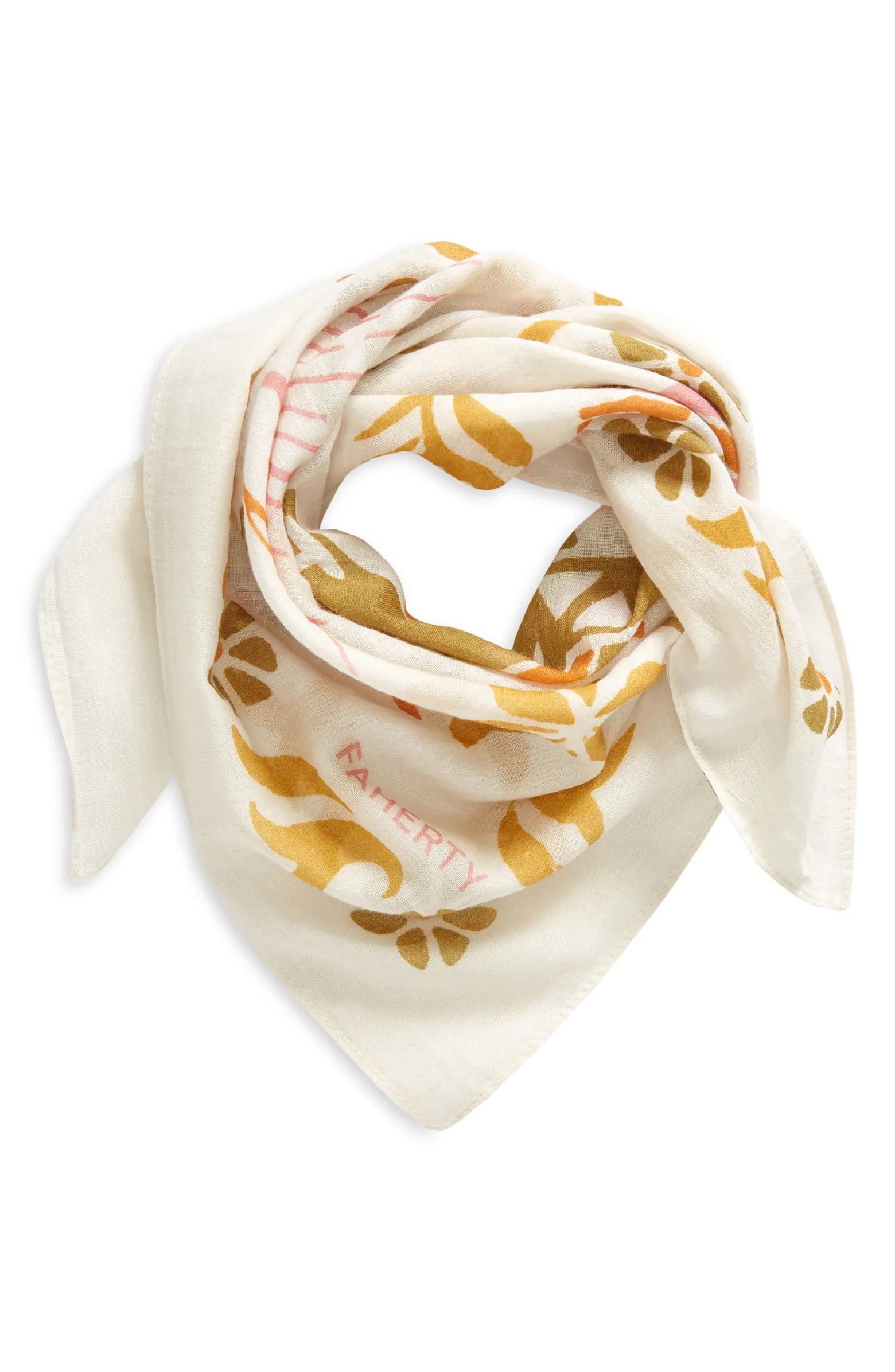 Faherty Steven Paul Judd Good Medicine Print Organic Cotton Bandana | Nordstrom | Nordstrom